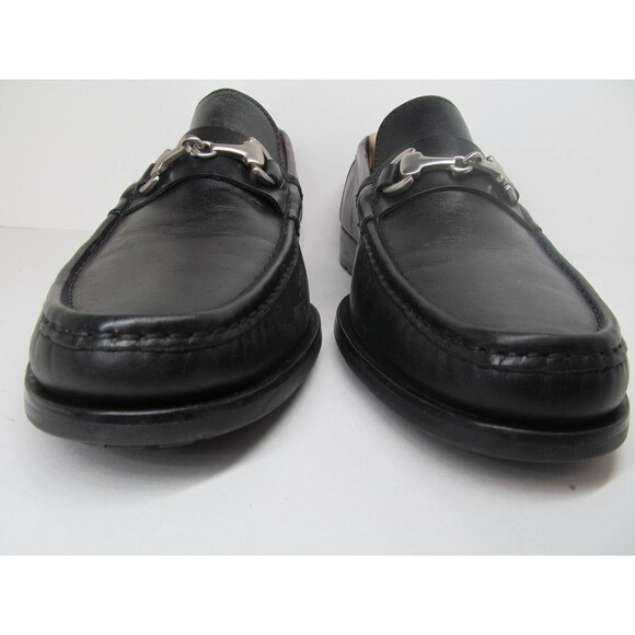 Allen Edmonds Mismatched Arezzo Mens Black Leather Horsebit Loafers Sizes READ - Picture 2 of 16